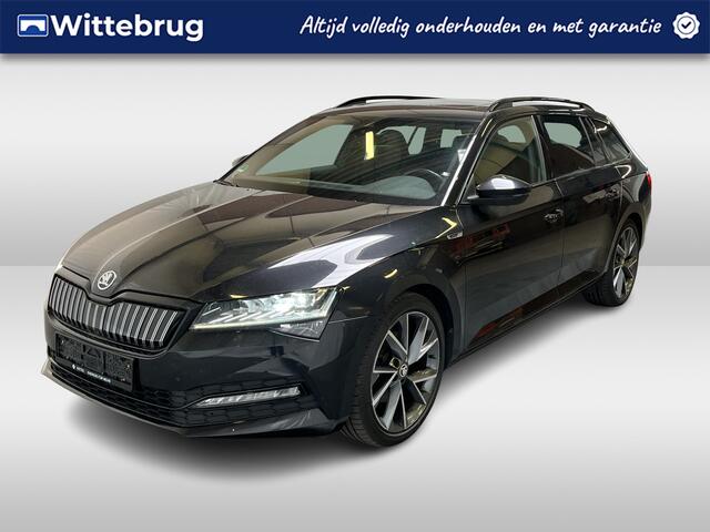 Skoda SUPERB Combi 1.4 TSI iV Sportline Business / AUTOMAAT/ PANO/ ELEKTR. TREKHAAK/ STOEL VERWARM. V+A/ ADAPT. CRUISE/ DIGITAL DASH/ KEYLESS/ ALCANTARA/ 360 CAMERA/ SMARTLINK/ NAVI/ DIGITAL DASH