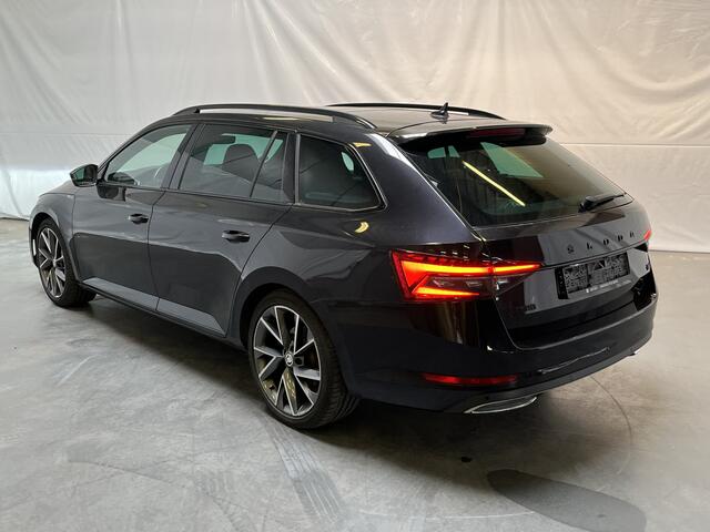 Skoda SUPERB Combi 1.4 TSI iV Sportline Business / AUTOMAAT/ PANO/ ELEKTR. TREKHAAK/ STOEL VERWARM. V+A/ ADAPT. CRUISE/ DIGITAL DASH/ KEYLESS/ ALCANTARA/ 360 CAMERA/ SMARTLINK/ NAVI/ DIGITAL DASH
