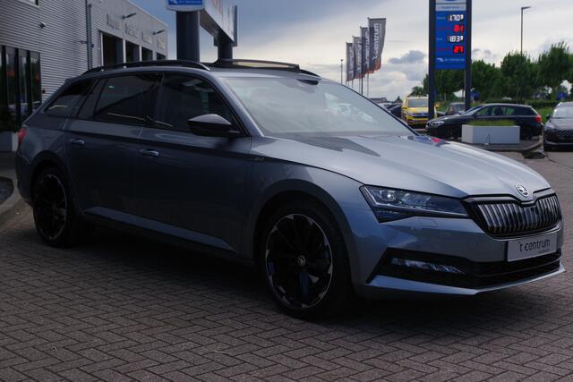 Skoda SUPERB Combi 1.4 TSI iV Sportline BNS 218 PK PHEV, Panoramadak, Trekhak, Canton Sound, Memory, 19" LM, 360 Camera,