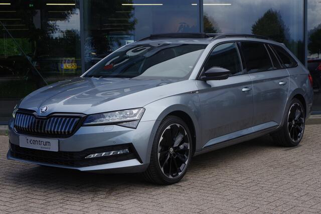Skoda SUPERB Combi 1.4 TSI iV Sportline BNS 218 PK PHEV, Panoramadak, Trekhak, Canton Sound, Memory, 19" LM, 360 Camera,