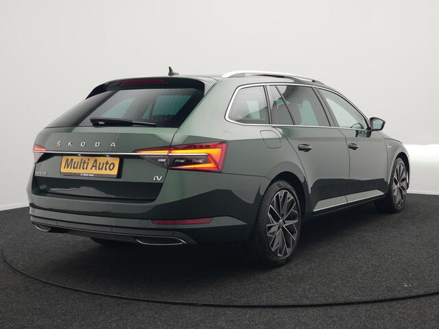 Skoda SUPERB 1.4 TSI iV Lauren & Klement Plug In Hybrid 218pk Dealer O.H | PHEV | Panodak | Adaptive Cruise | Canton Audio | Lederen Sportstoelen Memory | Camera | Crystal LED | Apple Carplay | Lane Assist | Stoelverwarming | Navigatie | DAB |