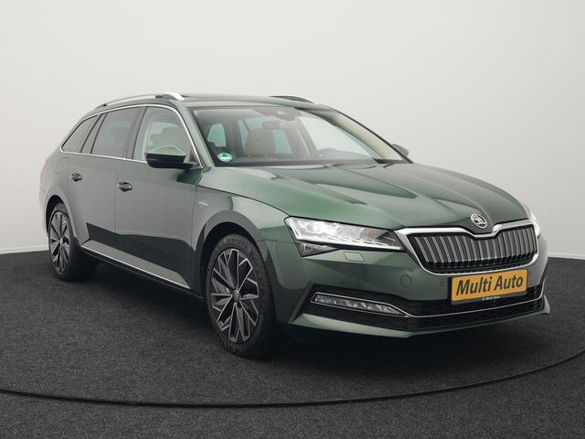Skoda SUPERB 1.4 TSI iV Lauren & Klement Plug In Hybrid 218pk Dealer O.H | PHEV | Panodak | Adaptive Cruise | Canton Audio | Lederen Sportstoelen Memory | Camera | Crystal LED | Apple Carplay | Lane Assist | Stoelverwarming | Navigatie | DAB |