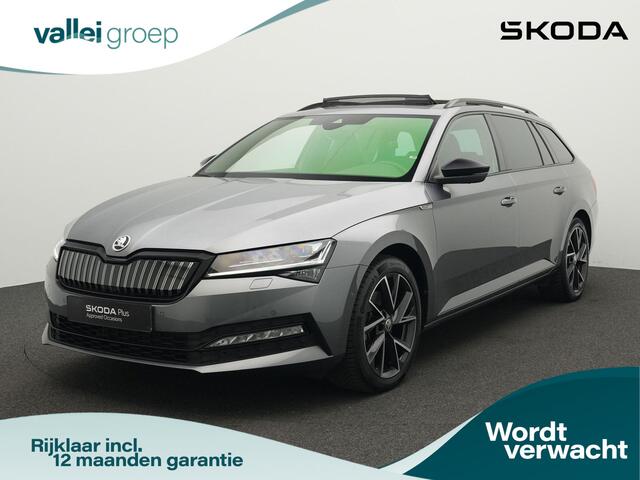Skoda SUPERB Combi 1.4 TSI iV 218 pk DSG Sportline Business | Panoramadak | Trekhaak | Navigatie Columbus | Adaptief onderstel | Rondomzicht camera