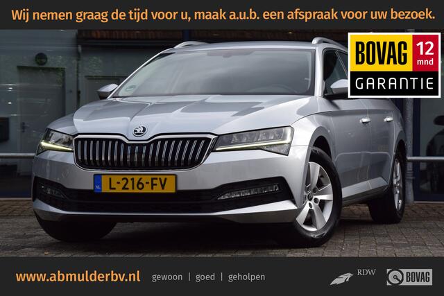 Skoda SUPERB Combi 1.5 TSI 150PK ACT Business Edition DSG Automaat | Org. NL | BOVAG Garantie | Trekhaak | Lederen Bekleding | Full LED | Apple Carplay/Android Auto | Cruise&Climate Control |