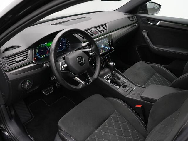 Skoda SUPERB Combi 1.4 TSI iV 218 pk DSG Sportline Business | Trekhaak | Adaptief onderstel (DCC) | Matrix LED | Geheugenstoel | Achteruitrijcamera