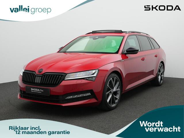 Skoda SUPERB Combi 1.5 TSI 150 pk DSG ACT Sportline Business | Panoramadak | Geheugenstoelen | Rondomzicht camera | Matrix LED | Stuur-/achterbankverwarming