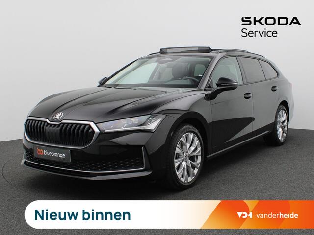 Skoda SUPERB Combi 1.5 TSI MHEV First Edition 150PK DSG Matrix-Led, Pano-Schuifdak, Side Assist, Stoelverwarming, Elek. Achterklep, Massage stoel, Navigatie, Adaptive cruise control