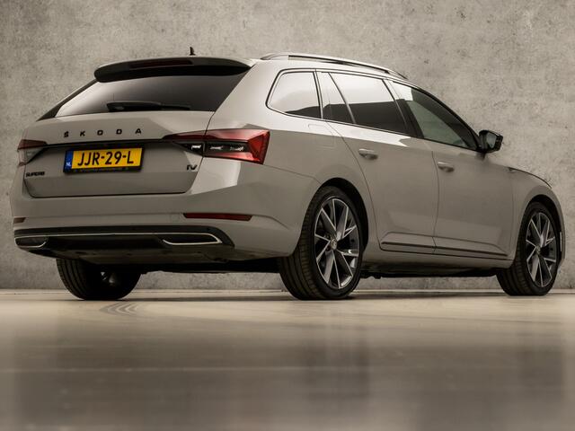 Skoda SUPERB Combi 1.4 TSI iV Sportline 218Pk Automaat (PANORAMADAK, VIRTUAL COCKPIT, APPLE CARPLAY, LEDER/ALCANTARA, MEMORY SEATS, KEYLESS, 360 CAMERA, ADAPTIVE CRUISE, SFEERVERLICHTING, NIEUWE APK, NIEUWSTAAT)