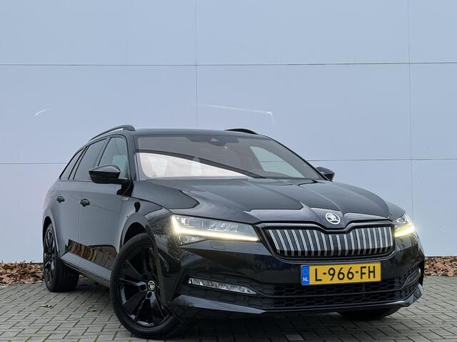 Skoda SUPERB Combi 1.4 TSI iV Sportline Business | Elektrisch glazen panorama-dak | Aanhangwagen geremd 1600kg |