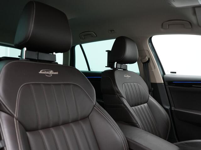 Skoda SUPERB Combi 1.4 TSI iV Laurin & Klement Plug In Hybrid 218pk PHEV | Trekhaak Af Fabriek | Adaptive Cruise | Canton Audio | Lederen Sportstoelen Memory & Verwarmd | Stuur Verwarmd | Sfeerverlichting | Apple Carplay | Navigatie | Virtual | Keyless | DAB