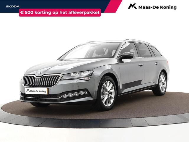 Skoda SUPERB Combi 1.5 TSI 150pk DSG ACT Business Edition Plus · Camera · Keyless · Apple/Android Car Play · Navigatie · Cruise Control · Elek. bestuurdersstoel · 17'' Inch · Garantie t/m 10-07-2027 of 100.000km