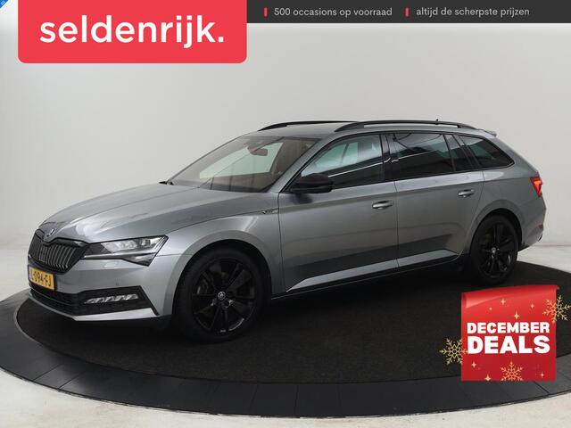 Skoda SUPERB 1.4 TSI iV Sportline | Trekhaak | 360 Camera | Achterbankverwarming | Adaptive cruise | Alcantara | Matrix LED | Carplay | Keyless | Sportstoelen | Memory | Navigatie | Stuurverwarming | PHEV | Plug In