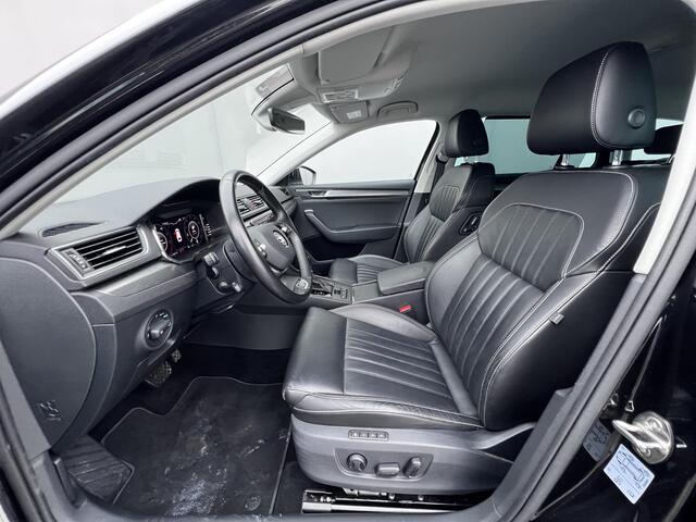 Skoda SUPERB Combi 1.4 TSI iV Business Edition Plus / EAER 61 km / 1.600 kg elektrische trekhaak / Virtual Cockpit / Leder / Navigatie / Parkeerassistent / Stoel- en achterbankverwarming / Adaptieve CC / Apple Carplay Android / 17" LM wielen /