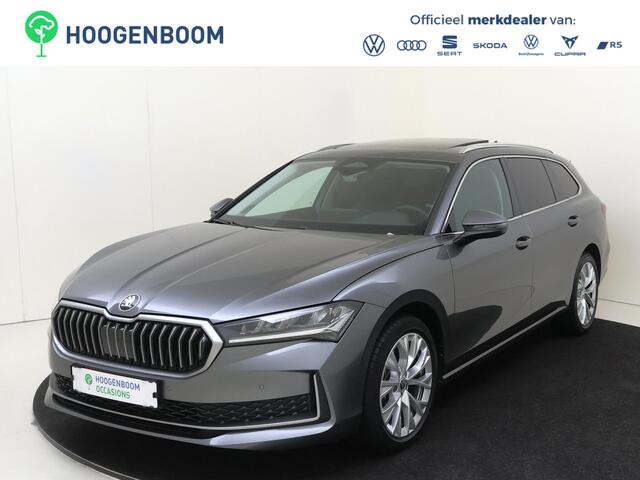 Skoda SUPERB Combi 1.5 TSI MHEV First Edition | Panoramadak | Trekhaak | Keyless | Adaptieve cruise control | Stoelverwarming | Achteruitrijcamera | Navigatie | Massagefunctie voorstoelen |