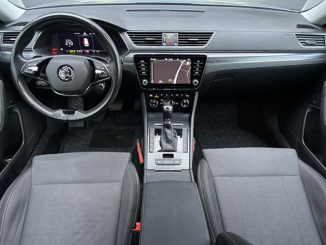 Skoda SUPERB Combi 1.4 TSI iV PHEV 1e EIGENAAR VIRTUAL COCKPIT ADAPT CRUISE CAMERA MEMORY CANTON AUDIO LED NAVI ECC TREKHAAK