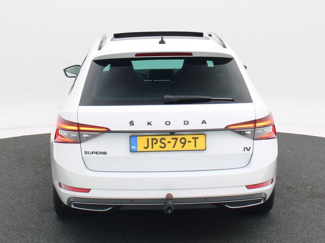 Skoda SUPERB Combi 1.4 TSi 218 Pk Automaat iV Sportline Business | Panoramadak | Adaptive Cruise | CarPlay | Navigatie | Stoelverwarming | Camera | Trekhaak | 76.398 Km!!