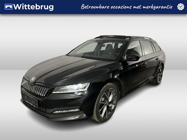 Skoda SUPERB Combi 1.4 TSI iV Sportline / AUTOMAAT/ PANO/ TREKHAAK/ ELEK.KLEP/ DCC/ MEMORY SEAT/ STUUR+STOELVERWARM.V+A/ PARK.SENSOR.V+A/ CAMERA/ DODEHOEK/ SMARTLINK/ ACC/ KEYLESS/ VIRTUAL COCKPIT/ NAVI/ DAB/ CLIMA/ LED/ 19'' LMV