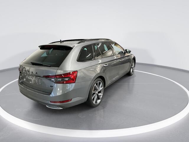 Skoda SUPERB Combi 1.4 TSI 218pk DSG iV Sportline Business · Panoramadak · Camera · Elek Bestuurderstoel Met Geheugen · Apple/Android Car Play · Elek. Achterklep · Keyless · 19'' Inch · Garantie t/m 30-07-2028 of 100.000km