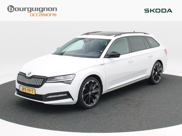 Skoda SUPERB Combi 1.4 TSi 218 Pk Automaat iV Sportline Business | Panoramadak | Adaptive Cruise | CarPlay | Navigatie | Stoelverwarming | Camera | Trekhaak | 76.398 Km!!