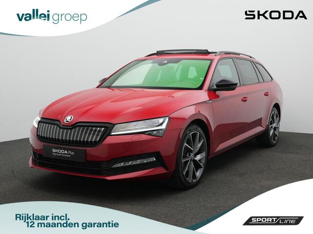 Skoda SUPERB Combi 1.4 TSI iV 218 pk Sportline | Panoramadak | Trekhaak | Navigatie Columbus | Geheugenstoelen | Adaptief onderstel | 360 camera