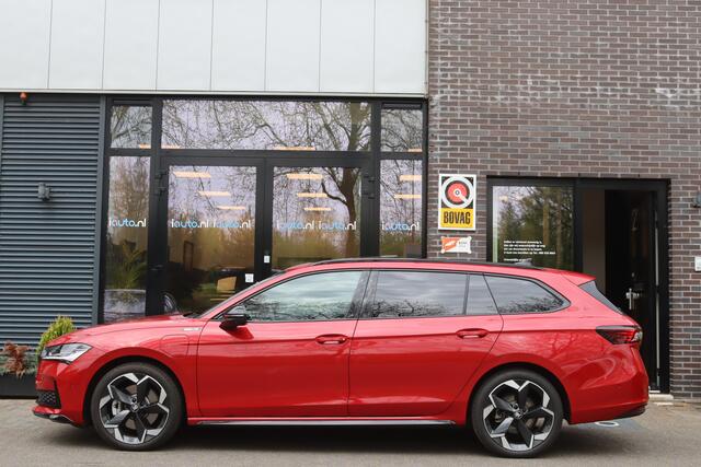 Skoda SUPERB Combi 1.5 TSI PHEV 204PK Sportline Business Pano/Leder/Matrix LED/Keyless/360/Headup/DCC/ACC/19"/Trekhaak wegkl.