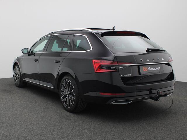 Skoda SUPERB Combi 1.4 TSI iV Laurin & Klement 218PK DSG SOH 90,67%, Panoramadak, Trekhaak, Leder, Memorystoelen, Virtual Pedal, Keyless, Canton Audio, 18" LM Velgen, Stoel-Stuurverwarming, Matrix LED