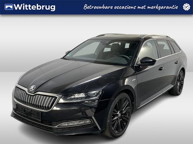 Skoda SUPERB Combi 1.4 TSI iV Laurin & Klement / AUTOMAAT/ LEER/ TREKHAAK/ STANDKACHEL/ DCC/ ACC/ PARK.SENSOR.V+A/ 360 CAMERA/ MEMORY SEAT/ STOELVERWARM./ DODEHOEK/ SMARTLINK/ KEYLESS/ ELEK.ACHTERKLEP/ NAVI/ DAB/ CLIMA/ LED/ 19'' LMV