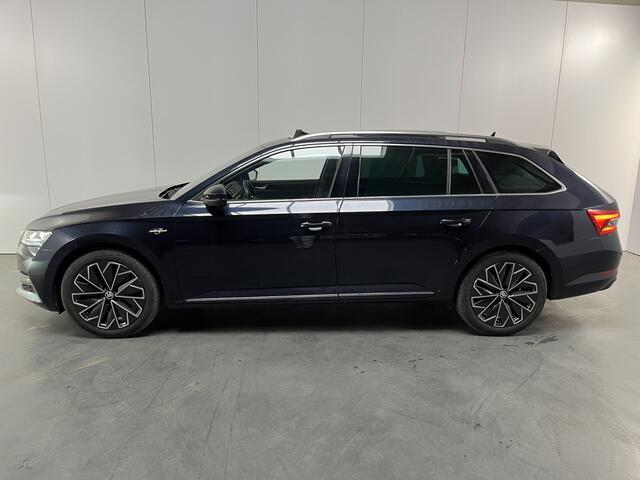 Skoda SUPERB Combi 1.4 TSI iV Laurin & Klement / AUTOMAAT/ PANO/ TREKHAAK/ LEER/ STANDKACHEL/ DCC/ 360 CAMERA/ ACC/ STUUR+STOELVERWARM.+KOEL./ MEMORY SEAT/ ELEK.ACHTERKLEP/ KEYLESS/ DODEHOEK/ SMARTLINK/ NAVI/ DAB/ CLIMA/ LED/ 18'' LMV