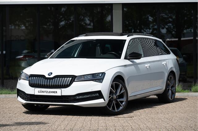 Skoda SUPERB Combi 1.4 TSI iV Sportline Business | Trekhaak | Pano | 360 cam | Standkachel | Adapt. Cruise | 19"