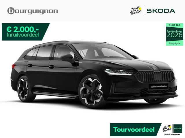 Skoda SUPERB Combi Sportline Business 1.5 TSI PHEV 204 PK | Panoramadak | Head-up Display | Canton Audio | 360 camera | voor- en achterstoelen verwarmbaar