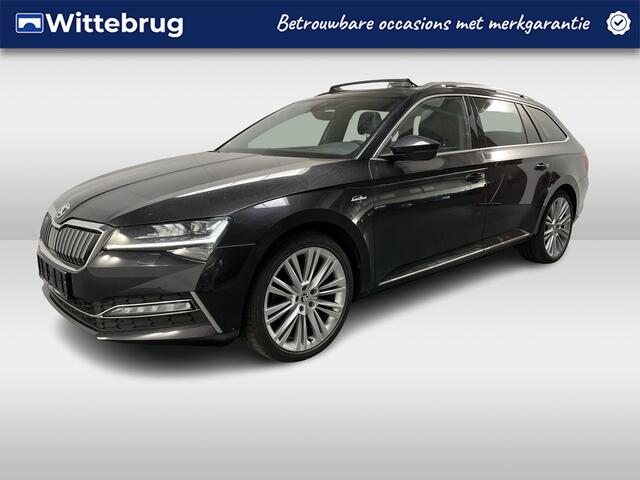 Skoda SUPERB Combi 1.4 TSI iV Laurin & Klement / AUTOMAAT/ PANO/ TREKHAAK/ LEER/ STANDKACHEL/ DCC/ ACC/ PARK.SENSOR.V+A/ CAMERA/ STANDKACHEL/ STUUR+STOELVERWARM./ MEMORY SEAT/ SMARTLINK/ CANTON AUDIO/ ELEK.ACHTERKLEP/ DIGITAL DASH/ 19'' L