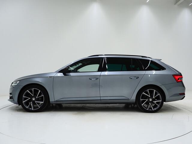 Skoda SUPERB Combi 1.4 TSI iV Sportline | Leder/Alcantara | Trekhaak | Carbon | 360 | Memory | Keyless | Adaptive Cruise