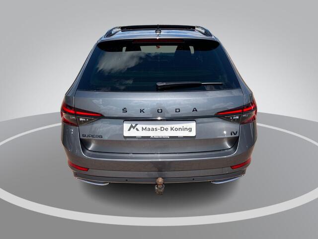 Skoda SUPERB 1.4TSI 160KW/218PK Sportline DSG · Panoramadak · Trekhaak · Camera + Parkeersensoren · Stoelverwarming voor & achter ·
