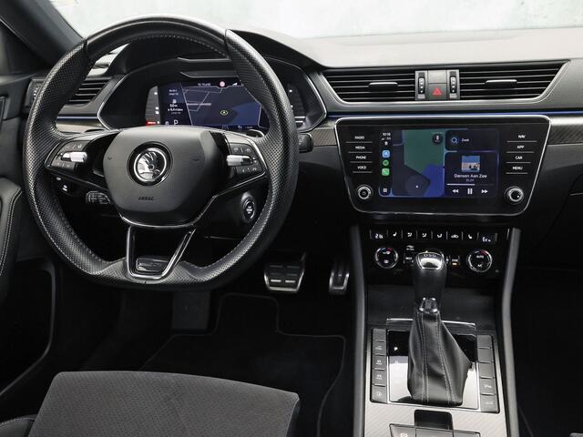 Skoda SUPERB Combi 1.4 TSI iV Sportline 218Pk Automaat (VIRTUAL COCKPIT, SOH 90,5%, APPLE CARPLAY, MEMORY SEATS, STOELVERWARMING ACHTER, GETINT GLAS, ADAPTIVE CRUISE, SFEERVERLICHTING, NIEUWE APK, NIEUWSTAAT)