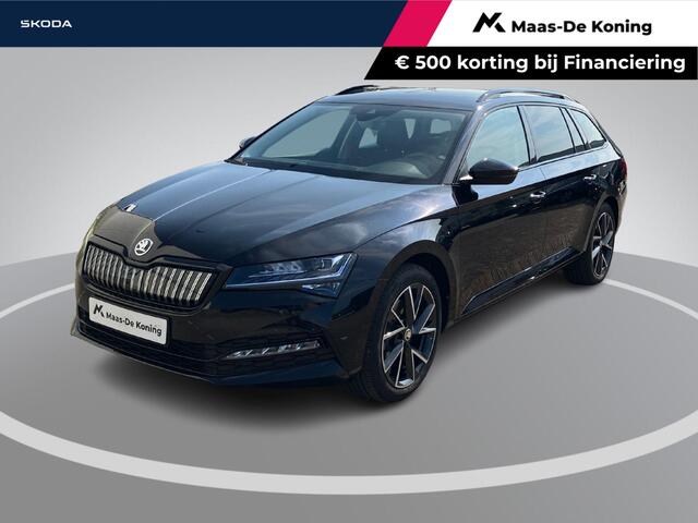 Skoda SUPERB Combi 1.4TSI 160kW/218PK iV Business Edition Plus · Navigatie · Apple/Android Car Play · Camera + Parkeersensoren · Garantie t/m 27-03-2028 of 60000km.
