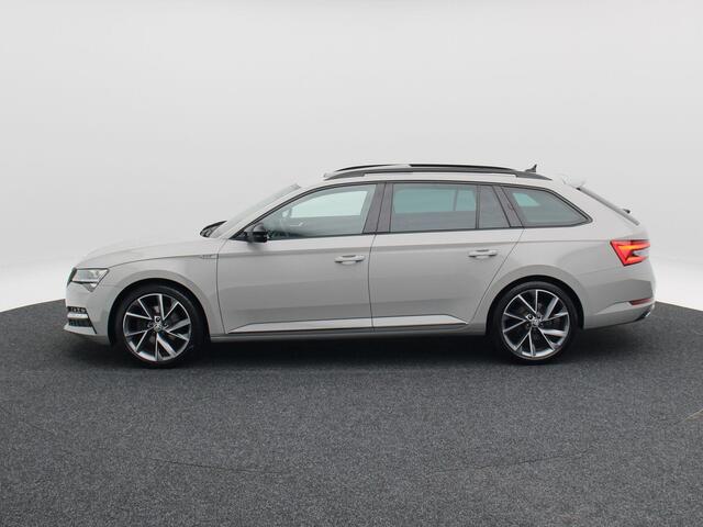 Skoda SUPERB Combi 1.4 TSi iV 218 Pk Sportline Business Automaat | Carplay | Panoramadak | Matrix LED | Elektrische Stoelen | Parkeersensoren | 19 Inch | 92.386 Km!!