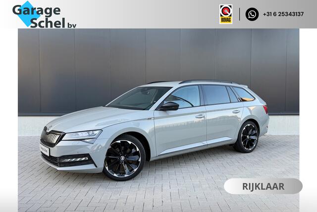 Skoda SUPERB Combi 1.4 TSI iV Sportline - Navi - Memory Sportstoelen - Camera - Stoel-stuurverwarming - 19" LM velgen - Rijklaar