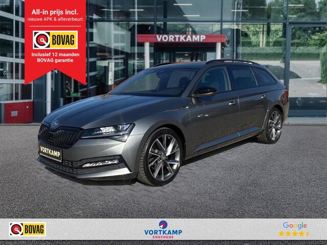 Skoda SUPERB 2.0 TDI DSG SPORTLINE PANO-DAK/TREKHAAK/360CAM/ELEK-KLEP/ACC/STOELVERW
