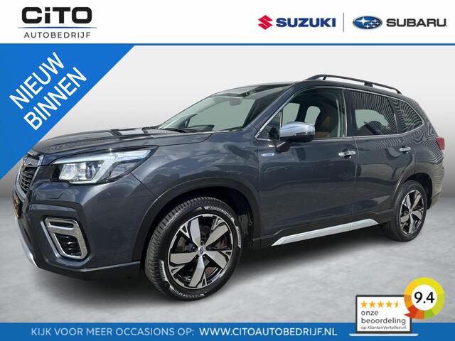 Subaru FORESTER 2.0i e-BOXER First Edition Automaat | Apple Carplay & Android Auto | Bruin Lederen Interieur | Elek. Schuif/Kantel Dak | Verwarmde Achterbank