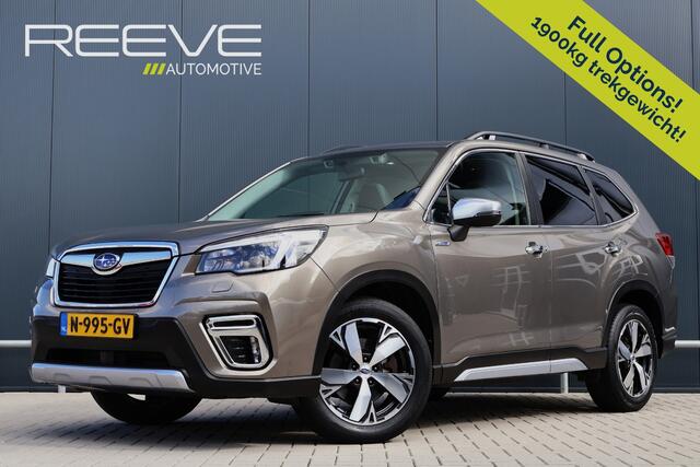Subaru FORESTER 2.0i e-BOXER Premium 4WD | Trekhaak | Leer | Panoramadak | Adapt. Cruise | Camera | Sideview | Stoelverwarming voor + achter | Apple Carplay / Android Auto