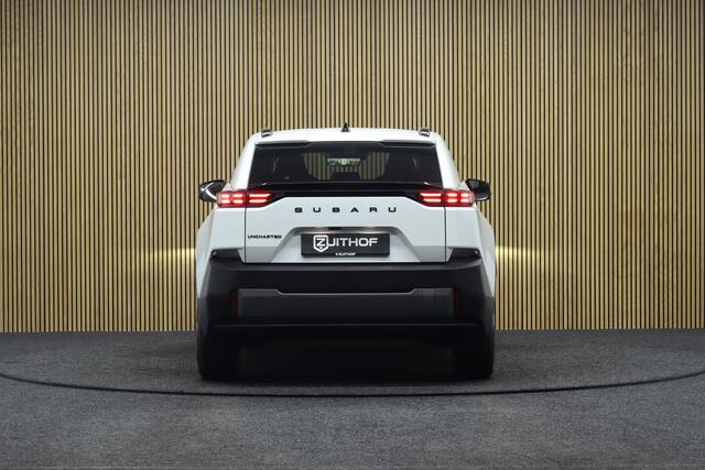 Subaru Uncharted 2E-xcite+ 77 kWh | Harman Kardon Audio | Adaptive-cruise | 360° Camera | Clima | Navigatie | Leder | Apple Carplay & Android Auto | Parkeerhulp | Stoel & Stuurverwarming | Elek. Achterklep | Keyless | Dodehoekdetectie
