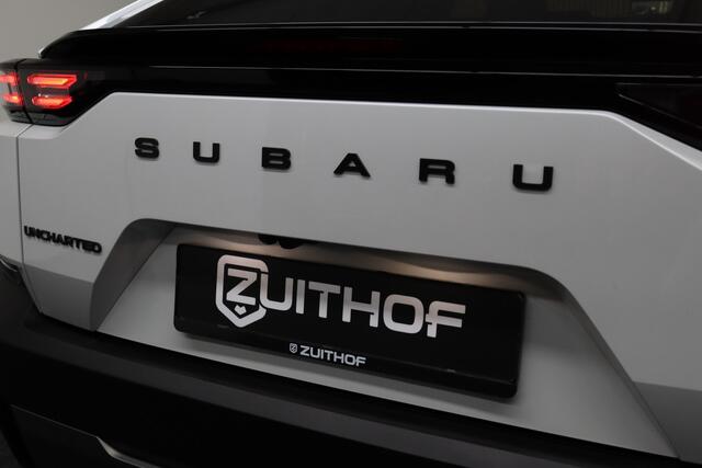 Subaru Uncharted 2E-xcite+ 77 kWh | Harman Kardon Audio | Adaptive-cruise | 360° Camera | Clima | Navigatie | Leder | Apple Carplay & Android Auto | Parkeerhulp | Stoel & Stuurverwarming | Elek. Achterklep | Keyless | Dodehoekdetectie