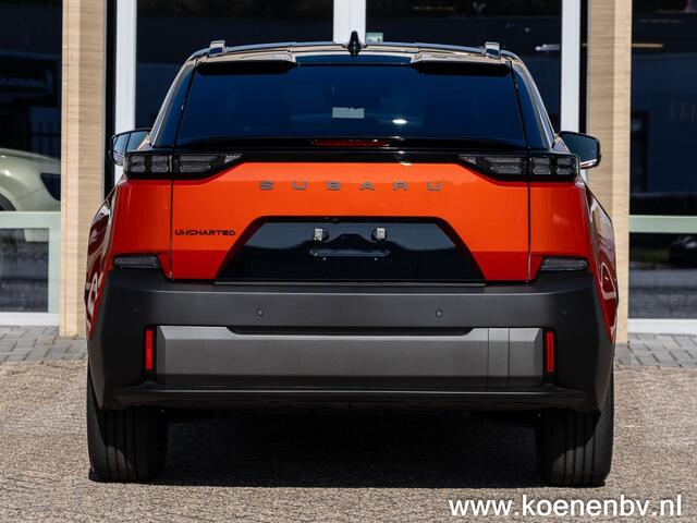 Subaru Uncharted UNCHARTED 2E-xcite + / 77Kwh / FLARE ORANGE / ZWART DAK