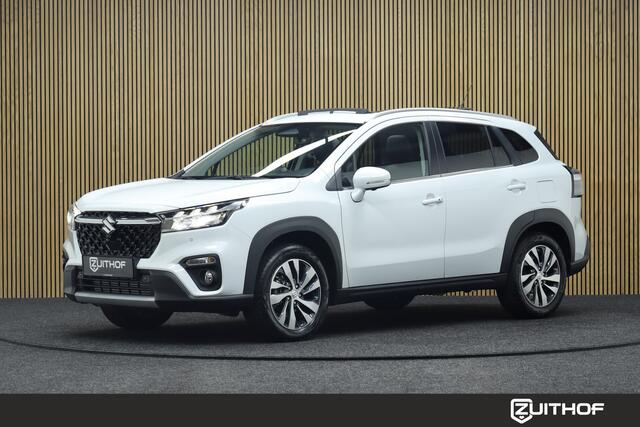 Suzuki S-Cross 1.4 Boosterjet Smart Hybrid Automaat Style | € 4550,- Demo Voordeel! | Elek. Glazen Panoramadak | Adaptive-cruise | 360° Camera | Clima | Parkeersensoren V+A | Navigatie | Apple Carplay & Android Auto | Keyless | Dodehoekdetectie