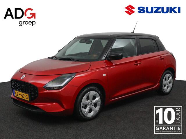 Suzuki SWIFT 1.2 Select Smart Hybrid | Stoelverwarming | Grootscherm Navigatie | Draadloos Apple Carplay | Bi- tone parelmoer Rood | Parkeersensoren Achter | Keyless Entry |