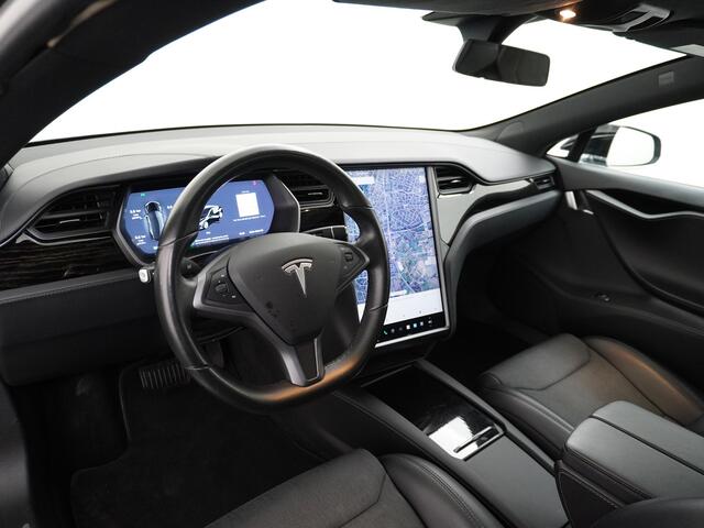 Tesla MODEL S 75D 476pk AWD Luchtvering Performance Enhanced AutoPilot Navi Panorama-Dak Camera Adaptive-Led Premium Conncetivity Elektr.-1/2-Leer-Stoel+Achterklep+Geheugen+Bank+Spiegels+Stuur-verwarmd Elektr.A-klep Keyless Premium-Audio 19"LM 4WD Schuifkanteldak Wi-Fi