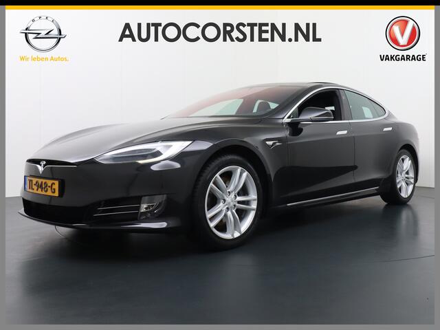 Tesla MODEL S 75D AWD Performance Luchtvering Enhanced AutoPilot Navi Panorama-Dak Camera Adaptive-Led Premium Conncetivity Elektr.-1/2-Leer-Stoel+Achterklep+Geheugen+Bank+Spiegels+Stuur-verwarmd Elektr.A-klep Keyless Premium-Audio 19"LM 4WD Schuifkanteldak Wi-Fi.Vb. A