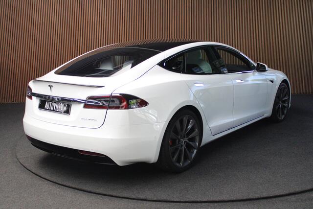 Tesla MODEL S 100D Performance Autopilot ACC Panodak Leer 360 Elektr. achterklep LM velgen PDC Lane Stuurverwarming Stoelverwarming voor en achter Alcantara hemel