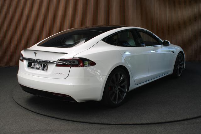 Tesla MODEL S 100D Performance Autopilot ACC Panodak Leer 360 Elektr. achterklep LM velgen PDC Lane Stuurverwarming Stoelverwarming voor en achter Alcantara hemel
