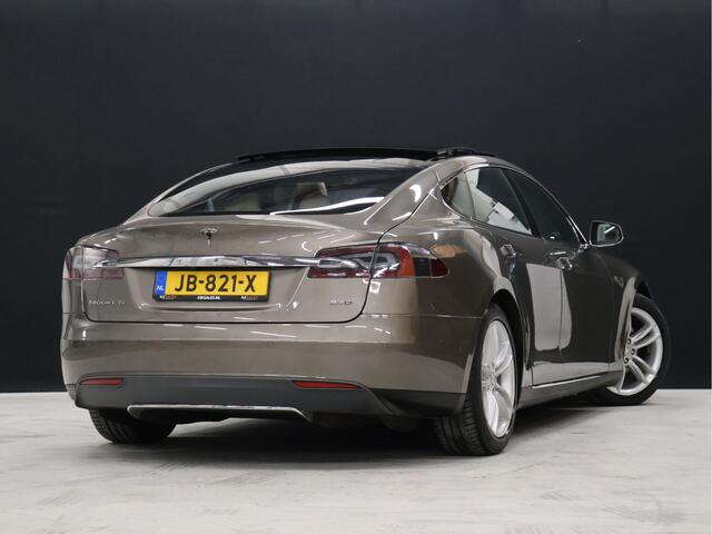 Tesla MODEL S 85D Base [SCHUIFKANTELDAK, AUTOPILOT, ELEKTRISCH VERSTELBARE STOELEN, CAMERA, ADAPTIVE CRUISE, STOELVERWARMING, VOL LEDER, BLUETOOTH, CLIMATE, NIEUWSTAAT]